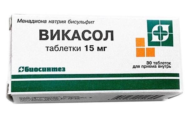 Викасол таб. 15 мг: 30 шт.