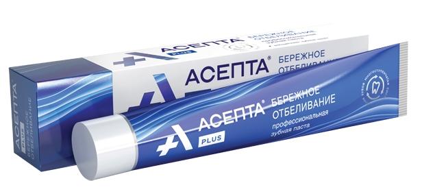 Асепта Plus З/п Бережное отбел.75мл (Р)