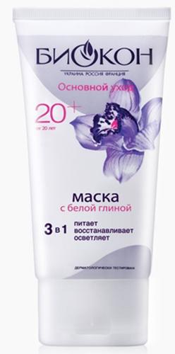 Основной Уход Маска с белой глиной 3в1 75мл