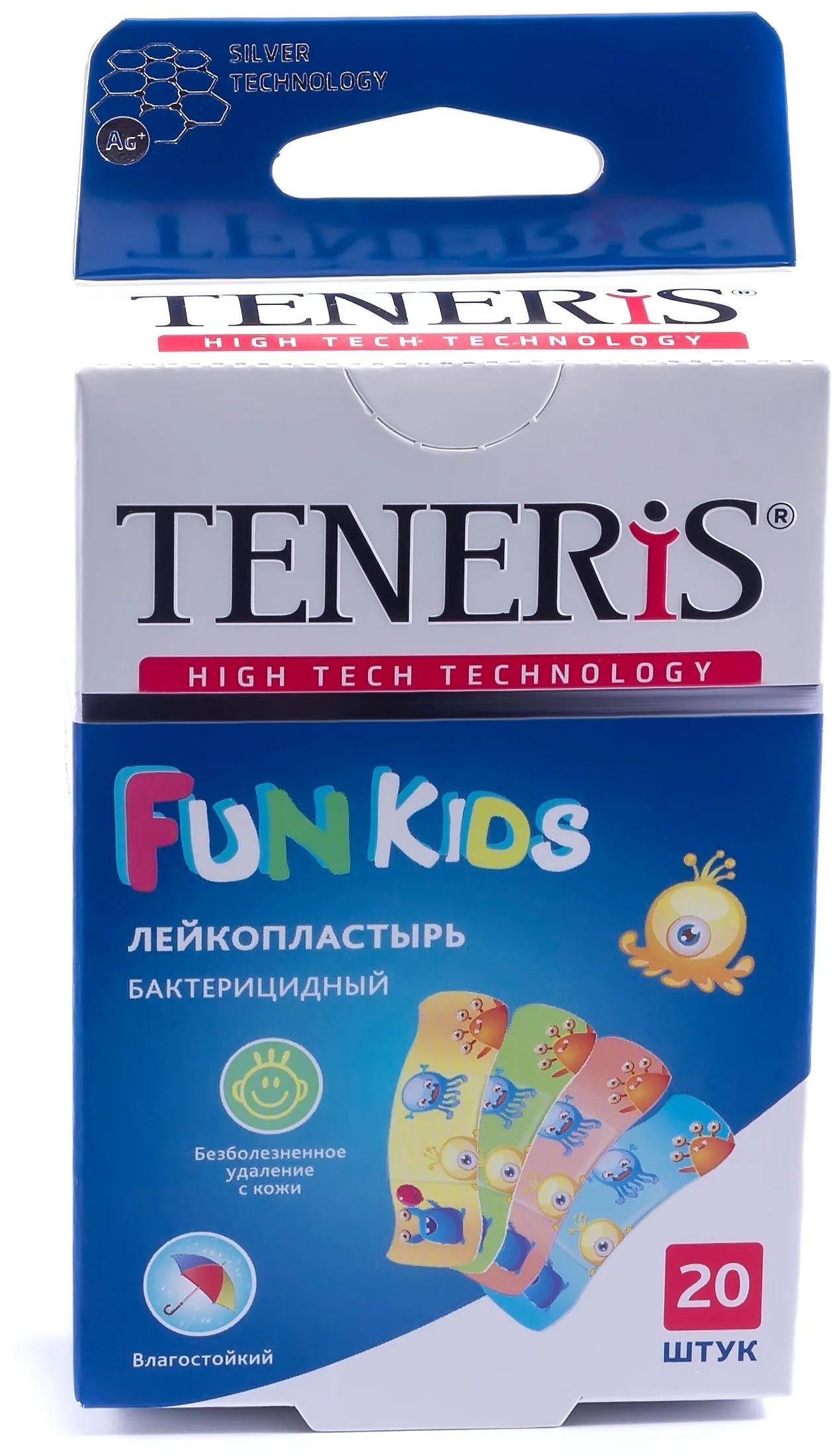 Пластырь бакт. Teneris Fun Kids полим.осн.N20 с рис. (Р)