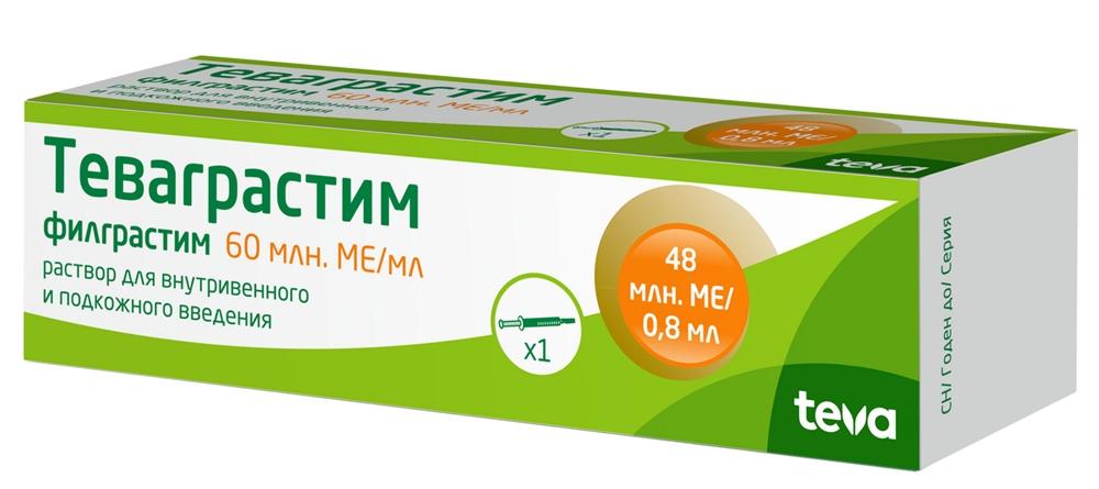 Теваграстим р-р 60млн МЕ/мл 0.5мл шприц с игл. N1 (Р)#