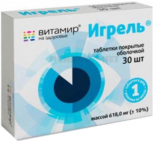 Игрель Глазной таб. 500мг N30 Витамир (Р) (ПТ)