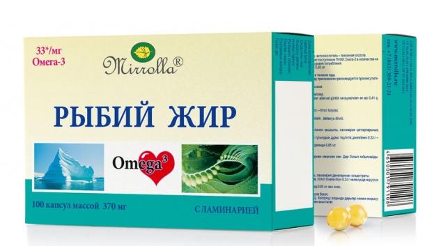 Рыбий жир Миррола с ламинарией капс. N100 (Р) (ПТ)