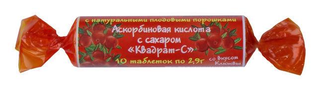 Кислота аскорбиновая (Витамин С) таб. жевательные 25 мг: 10 шт.