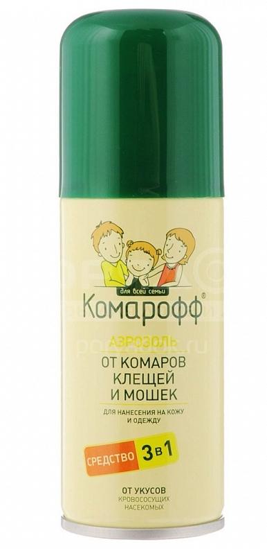 Комарофф Аэр. 3в1 100мл от/комаров и мошек/клещей (Р)