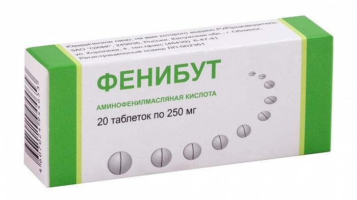 Фенибут таб. 250мг №20