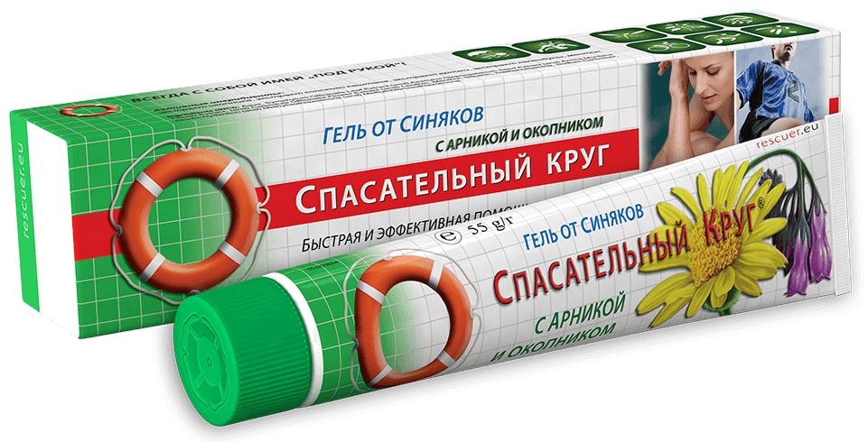 Спасательный Круг Гель-бальзам с арникой и окопником против синяков 55 г