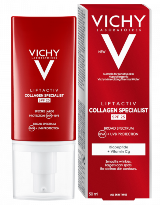 Vichy Liftactiv Collagen Specialist (Антивозрастной крем-уход для коррекции морщин и контура лица) SPF-25 50 мл