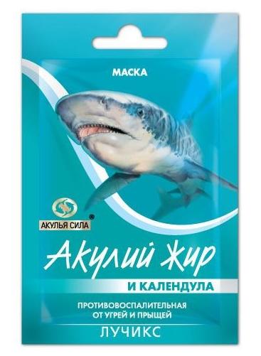 АкулЖир Маска д/лица с Календул.10мл от угрей и прыщ. (Р)