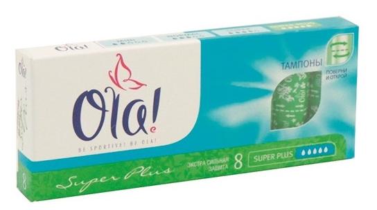 Тампоны Ola! Super plus (5кап.) N8 (б/аппл.) (Р)