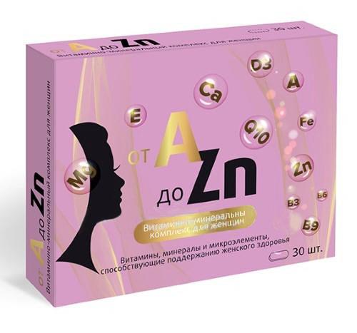 Витаминный комплекс А-Zn Для Женщ.таб. N30 Витамир (Р) (ПТ)