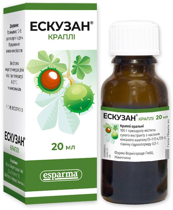 Эскузан капли 20мл (Р)