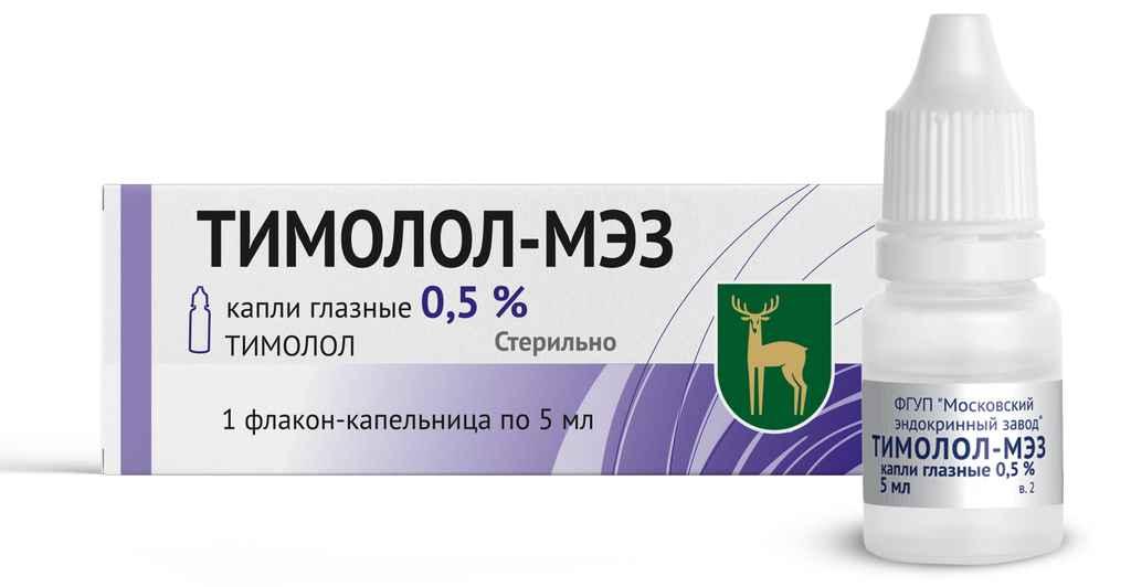 Тимолол-МЭЗ капли глаз. 0.5% 5мл N1 фл.-кап. (Р)#