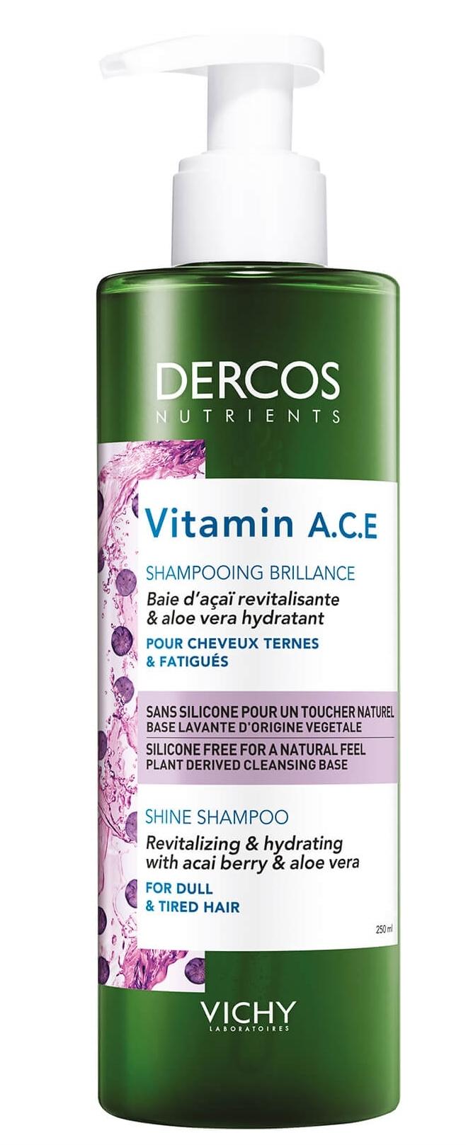 Vichy Dercos Nutrients Vit Шамп. 250мл д/блеска волос (Р)