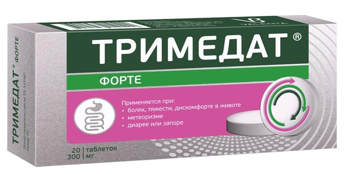 Тримедат форте таб. прол.высв.300мг N20 (Р)