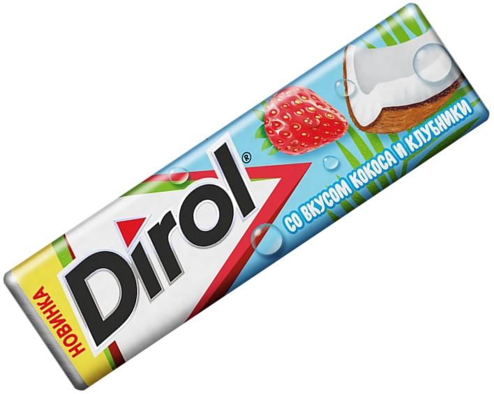 Жевательная резинка Dirol Клубника&Кокос