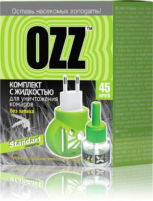 OZZ Комплект от комаров фумигатор+жидкость без запаха на 45 ночей