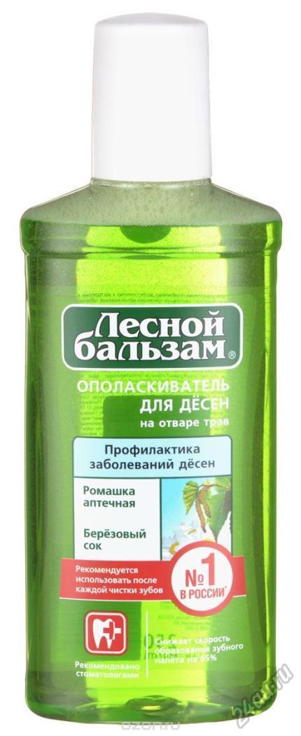 Ополаскиватель для полости рта Лесной бальзам Тройной эффект Ромашка-Березовый Сок 250 мл
