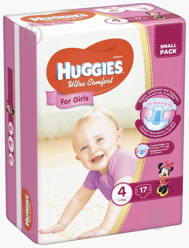 Подгузники для девочек Huggies Ultra Comfort р.4 (7-16) №17