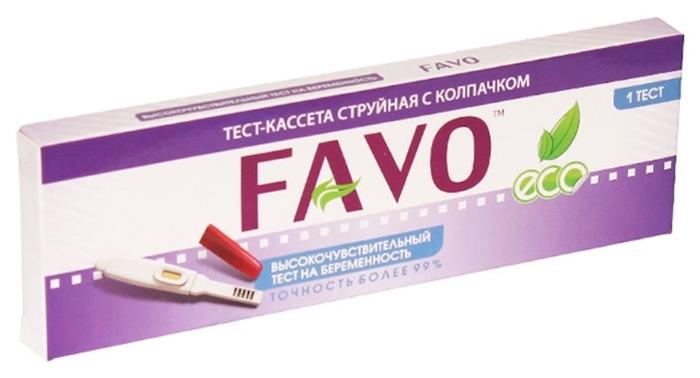 Тест для определения беременности (касета) FAVO №1 (с колпачком)