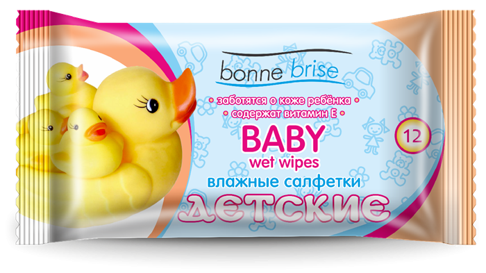 Салфетка влажная детская Vestar Bonne Brise: 12 шт.