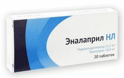 Эналаприл НЛ таб. 12.5/10мг N20 (Р) Озон