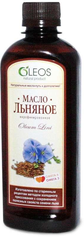 Масло пищ. льняное (н/раф.) Олеос 450мл (Р) (ПТ)
