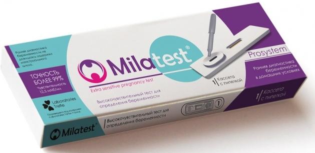 Тест-кассета д/опр.берем.Milatest Prosystem N1(с пипеткой)(Р)