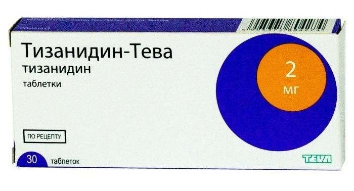Тизанидин-Тева таб. 2мг N 30 (Р)#