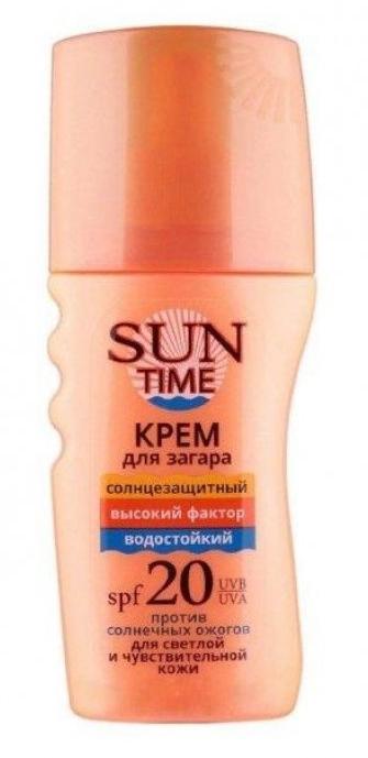 Лето!SunTime Крем д/заг. SPF-20 150мл д/чувст.кожи