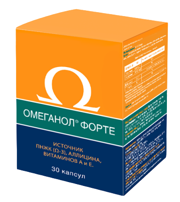 Омеганол Форте капс. 0,5 г: 30 шт.