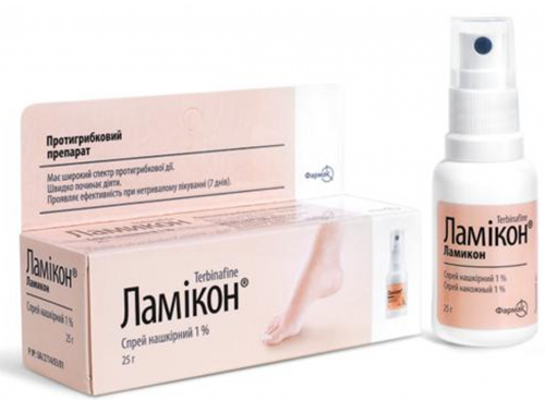 Ламикон спрей 1% 25 г
