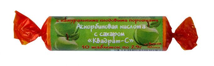 Кислота аскорбиновая (Витамин С) таб. жевательные 25 мг: 10 шт.