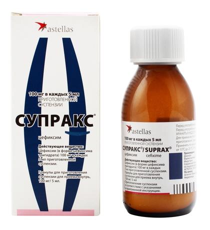 Супракс гран.д/приг.сусп. 100мг/5мл N1 (Р)