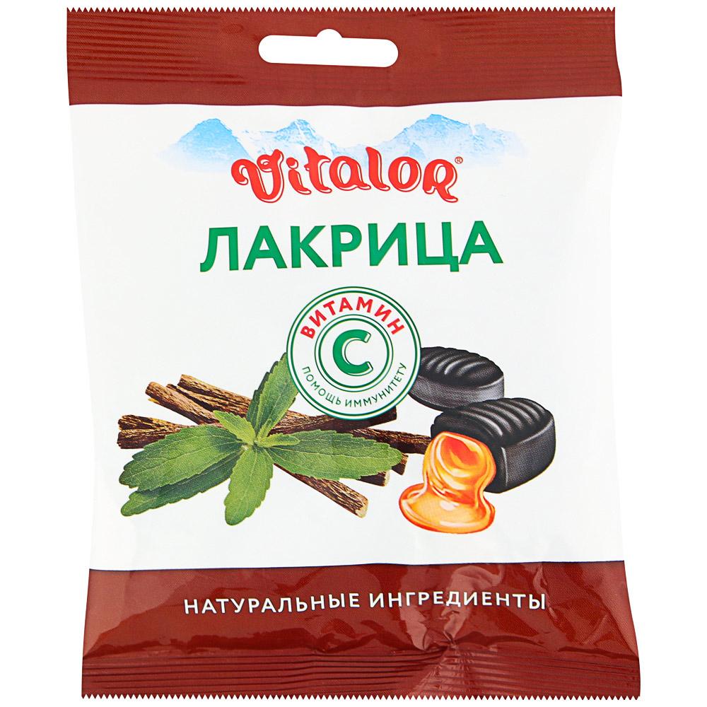 Леденцы Виталор с вит.С 60г лакрица (Р) (ПТ)