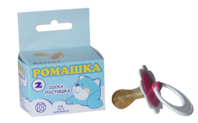 Соска-пустышка "Ромашка-2" с кольц. инд.уп. (Р)