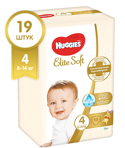 Подгузники Huggies Elite Soft (8-14) р.4 №19