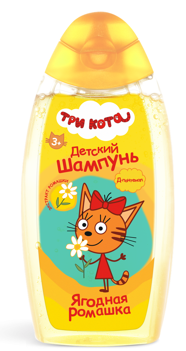 Три Кота Шампунь для детей Ягодная Ромашка 250 мл