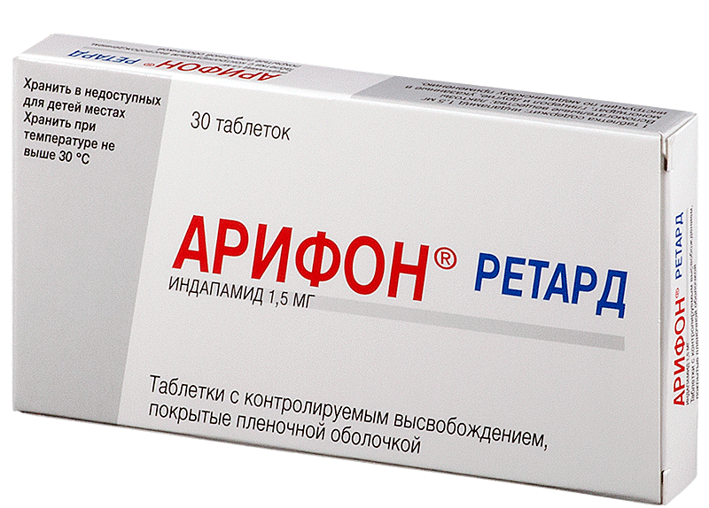 Арифон Ретард таб. 1,5 мг: 30 шт.