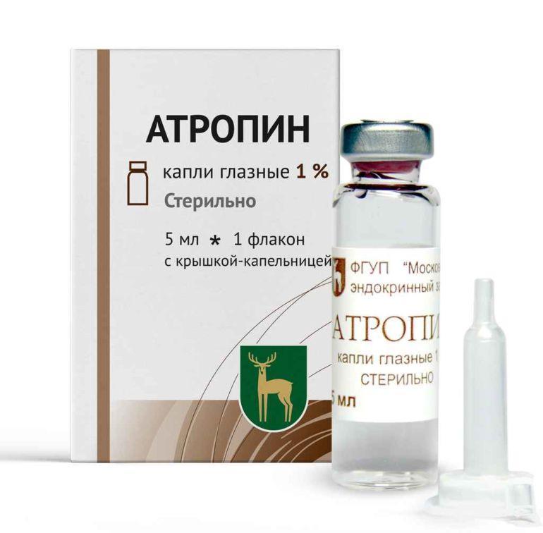Атропина сульфат капли глазные 1% 5 мл