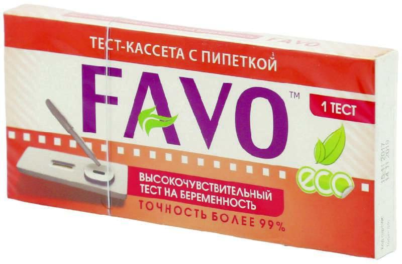 Тест для определения беременности (касета) FAVO №1 (с пипеткой)
