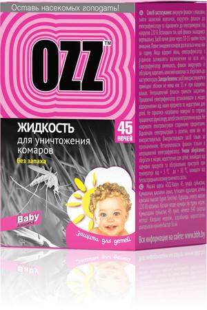 OZZ Baby Жидкость для уничтожения комаров без запаха 45 ночей