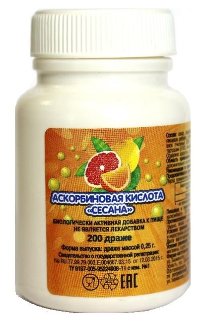 К-та аскорбиновая др. N200 (Р) (ПТ)