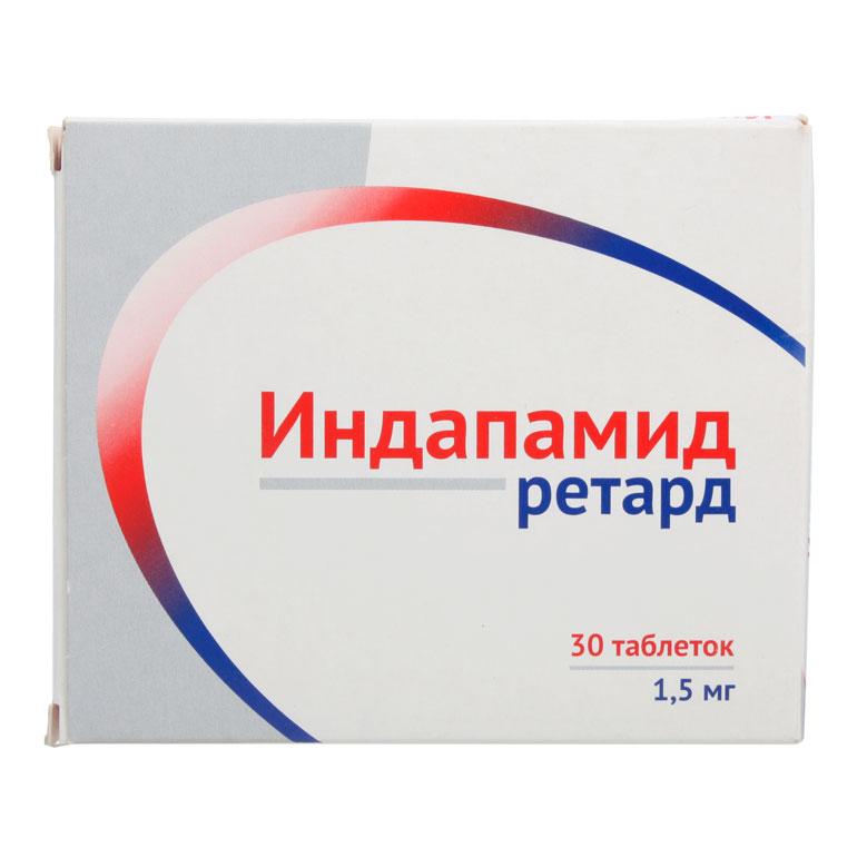 Индапамид ретард таб.1.5мг N30 (Р) Озон#