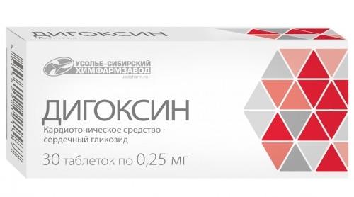 Дигоксин таб. 0,25 мг: 30 шт.