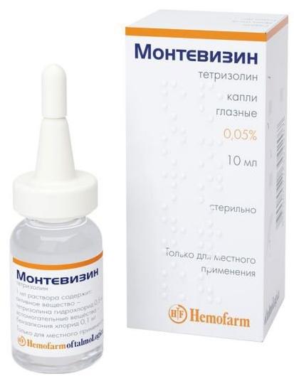 Монтевизин капли глаз. 0.05% 10мл (Р)