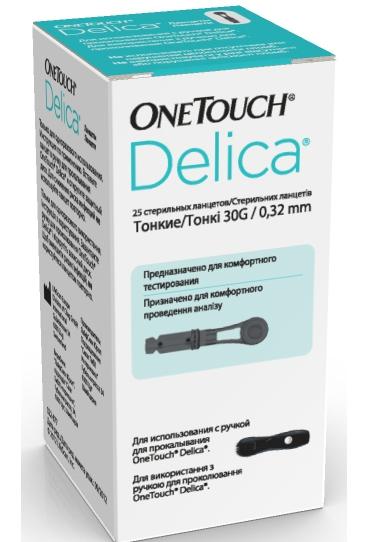 Ланцеты OneTouch Delica: 25 шт.