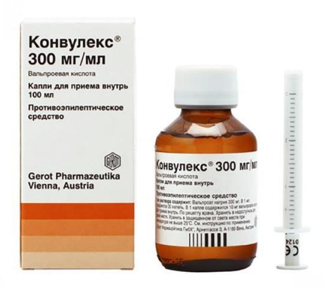 Конвулекс капли 300мг/мл 100мл (Р)#