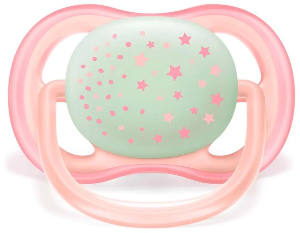 AVENT Ultra Air Пустышка силиконовая для девочек (0-6)