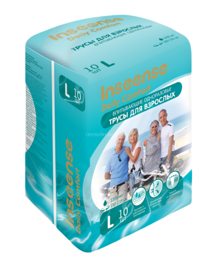 Inseense Подг.-трусы впит.д/взр. р.L (100-135см) N10 (Р)
